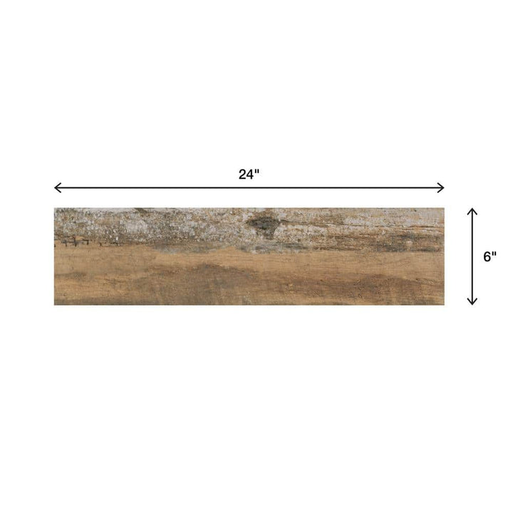 Marazzi Montagna Wood Vintage Chic 6 in. x 24 in. Porcelain Floor and Wall Tile (14.53 sq. ft. / case)