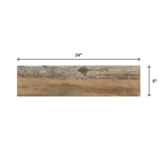 Marazzi Montagna Wood Vintage Chic 6 in. x 24 in. Porcelain Floor and Wall Tile (14.53 sq. ft. per case)