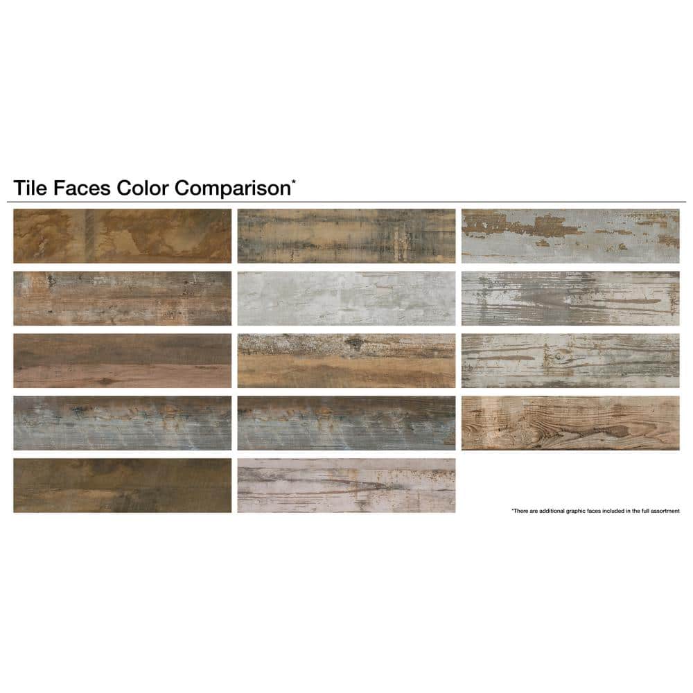 Marazzi Montagna Wood Vintage Chic 6 in. x 24 in. Porcelain Floor and Wall Tile (14.53 sq. ft. / case)