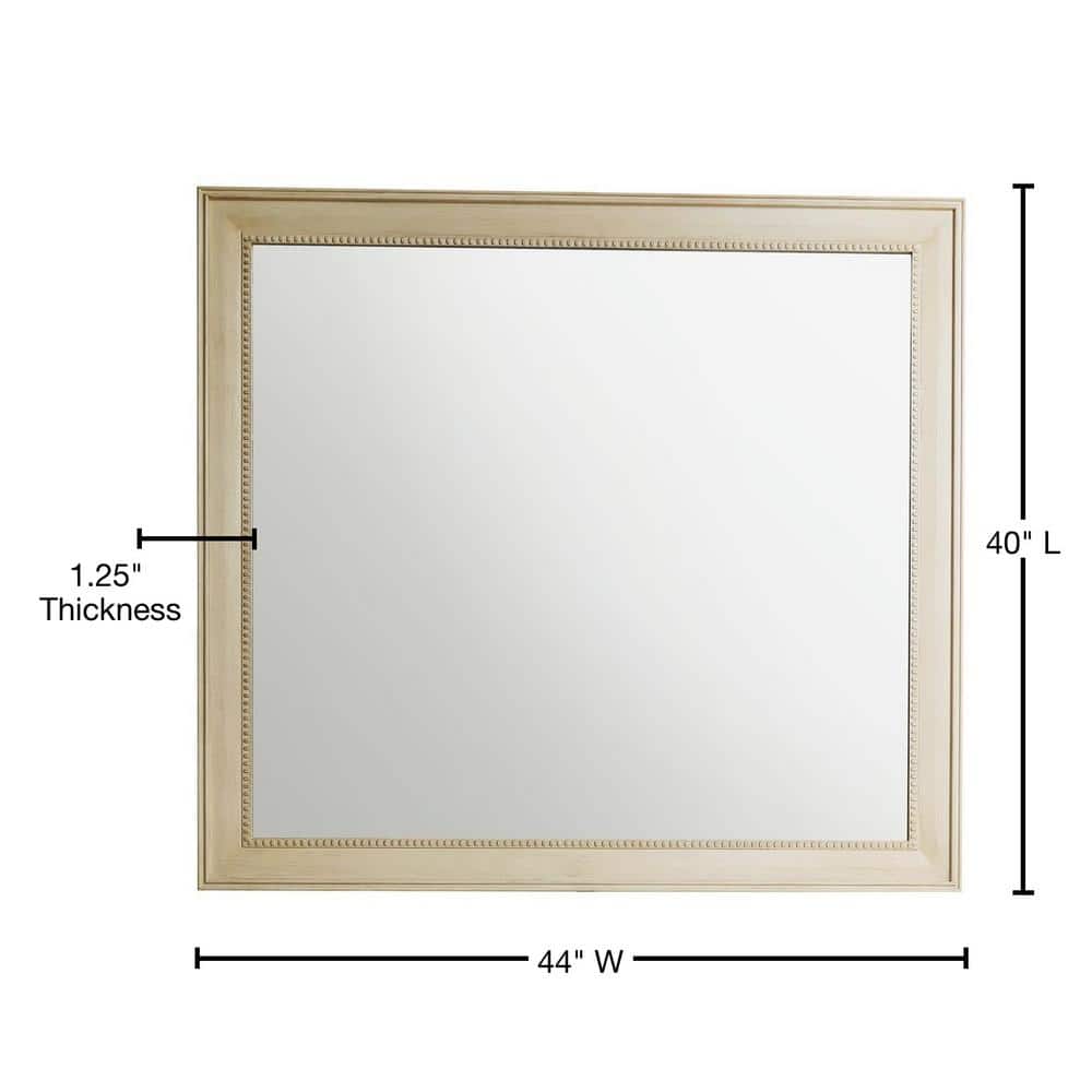 James Martin Vanities Bristol 44" x 40" Vintage Vanilla Bathroom Mirror