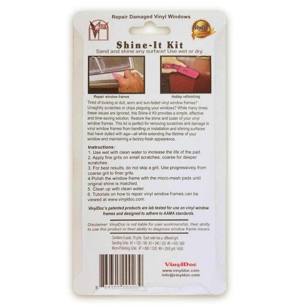 VinylDoc Shine-It Sanding Abrasive Kit