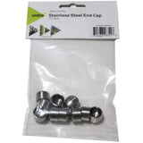 Vista Stainless Steel End Caps for Cable Railing Bag of 10