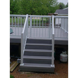 Vista 42 in. H x 48 in. W White Regular Picket Gate