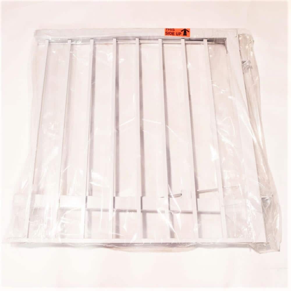 Vista 42 in. H x 48 in. W White Regular Picket Gate