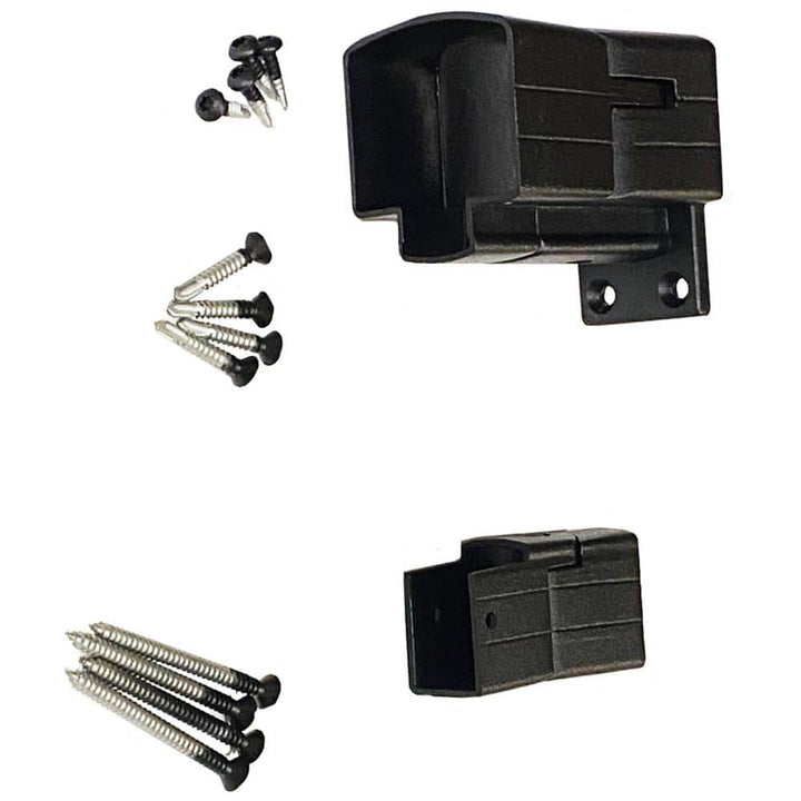 Vista 3 in. H x 2.5 in. W Black Aluminum Universal Angle Bracket for Railing Kit