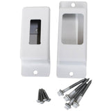 Vista 6 in. H x 2.5 in. W White Aluminum Stair Bracket for Stair Railing Kit