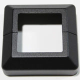 Vista 1 in. H x 4 in. W Black Post Aluminum Base Plate Cover for 2 in. Post