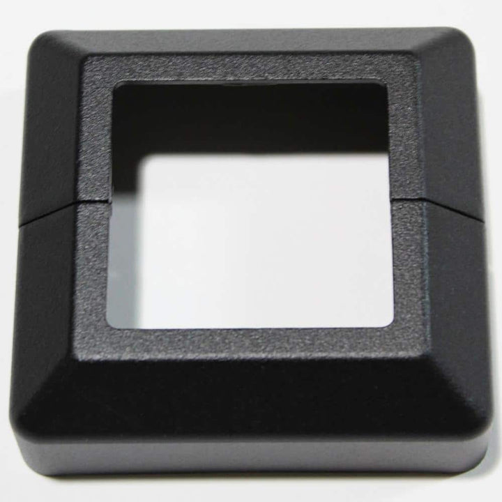 Vista 1 in. H x 4 in. W Black Post Aluminum Base Plate Cover for 2 in. Post