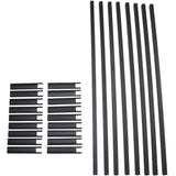 Vista 36 in. H x 96 in. W Black Aluminum Stair Railing Kit
