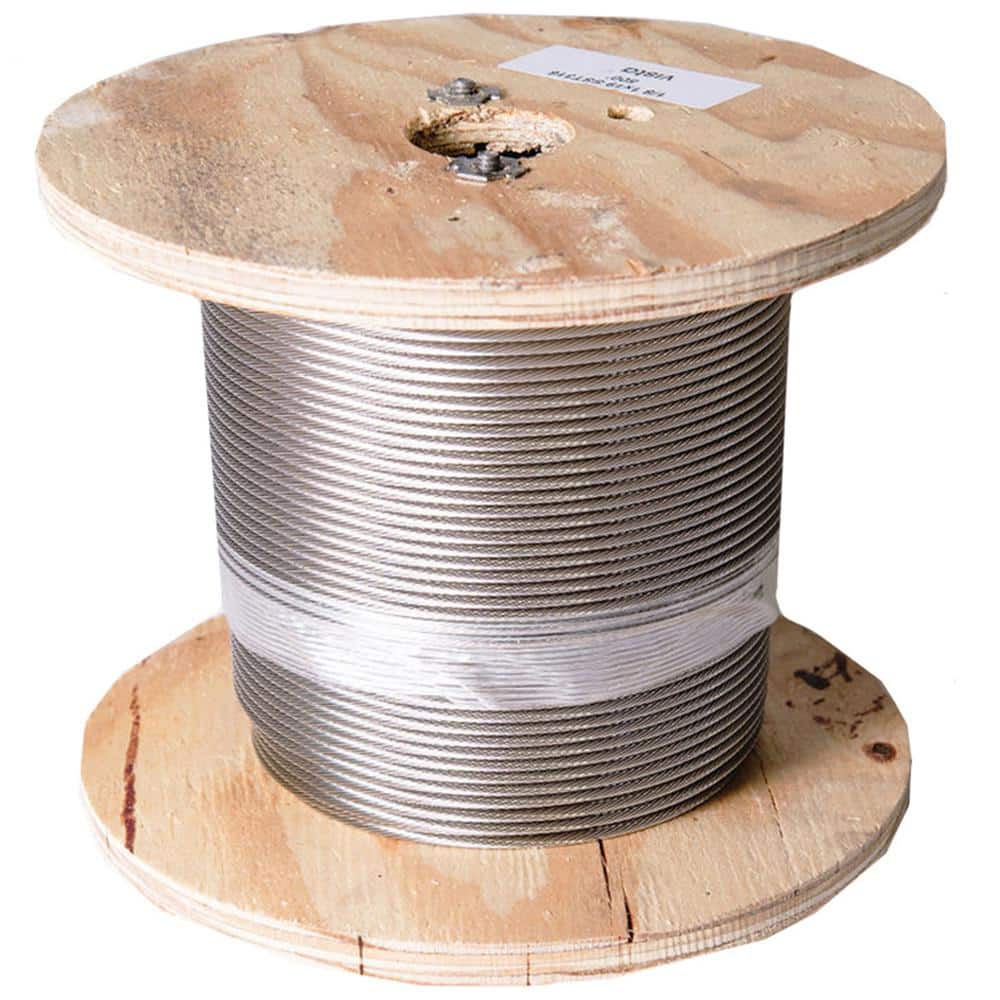 Vista Railing Systems Inc Vista Railing Systems 1/8 in. x 500 ft. Stainless Steel Stainless Steel Cable Wire Spool Cable Rail - PB78005