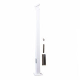 Vista Railing Systems Inc Vista 36 in. H x 2 in. W Black Aluminum Mid Stair Post for Stair Railing Kit