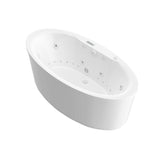 Universal Tubs Sunstone 5.7 ft. Acrylic Flatbottom Air Bath Tub in White