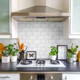 Merola Tile Classico Carrara Glossy 3 in. x 6 in. Ceramic Subway Wall Tile (6.03 sq. ft. / Case)