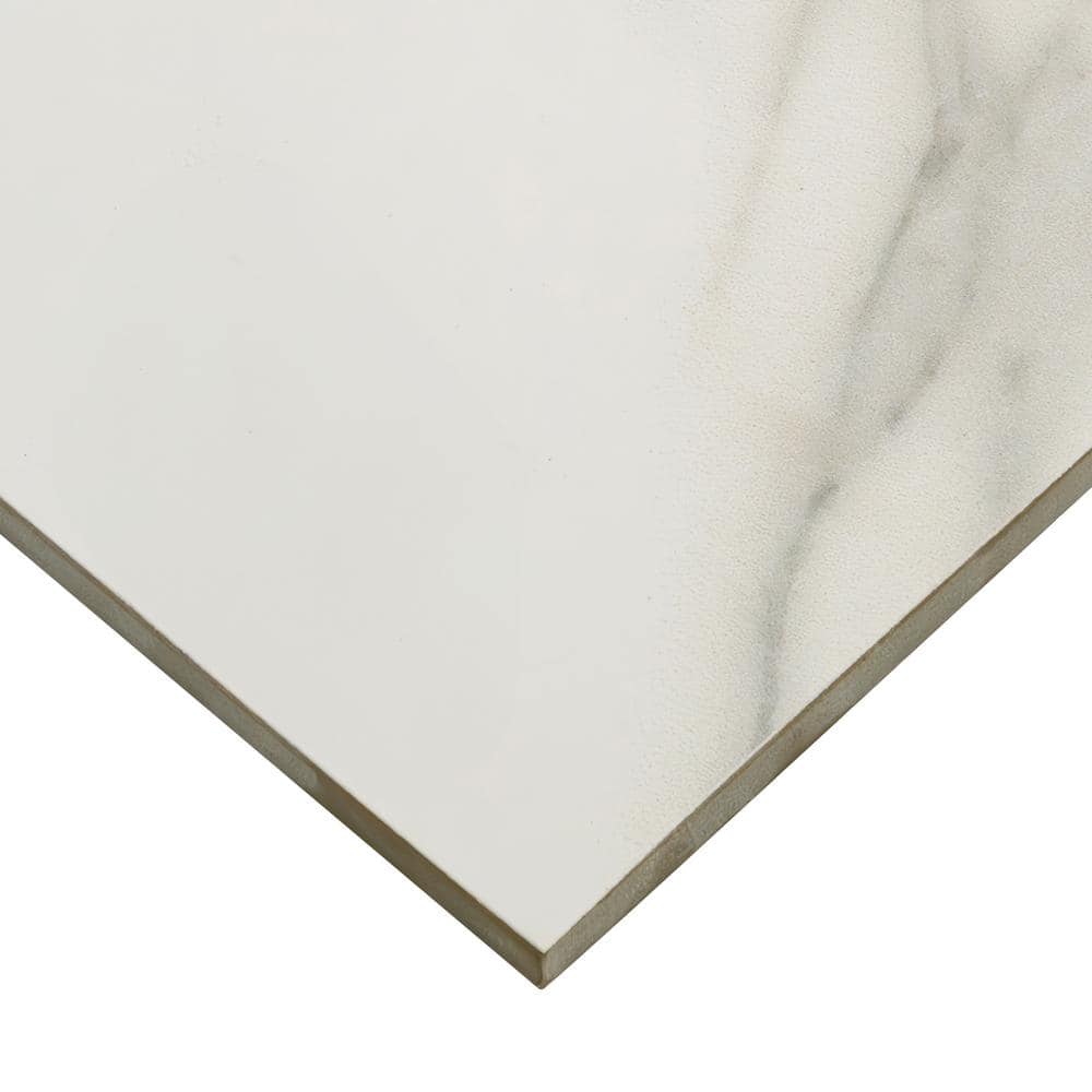 MSI Voyager Blanco 24 in. x 48 in. Matte Porcelain Marble Look Floor and Wall Tile (15.32 sq. ft./Case)