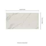 MSI Voyager Blanco 24 in. x 48 in. Matte Porcelain Marble Look Floor and Wall Tile (15.32 sq. ft./Case)
