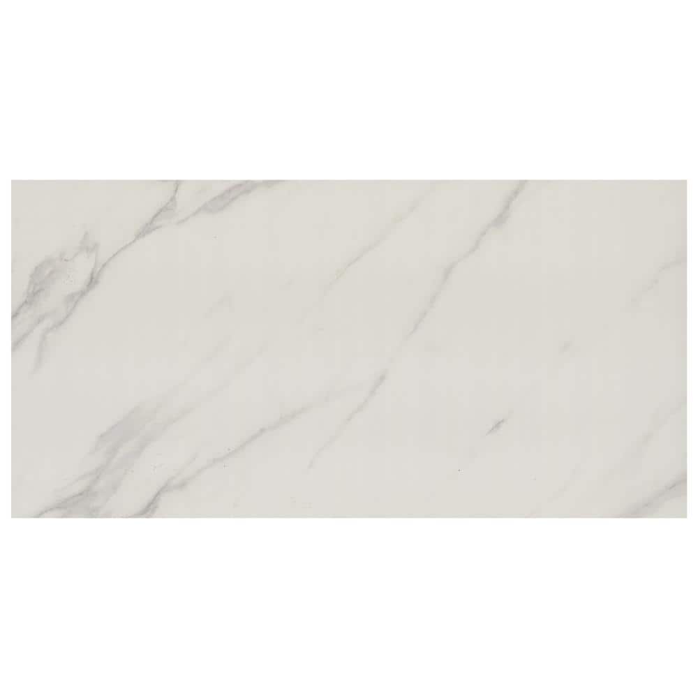MSI Voyager Blanco 24 in. x 48 in. Matte Porcelain Marble Look Floor and Wall Tile (15.32 sq. ft./Case)