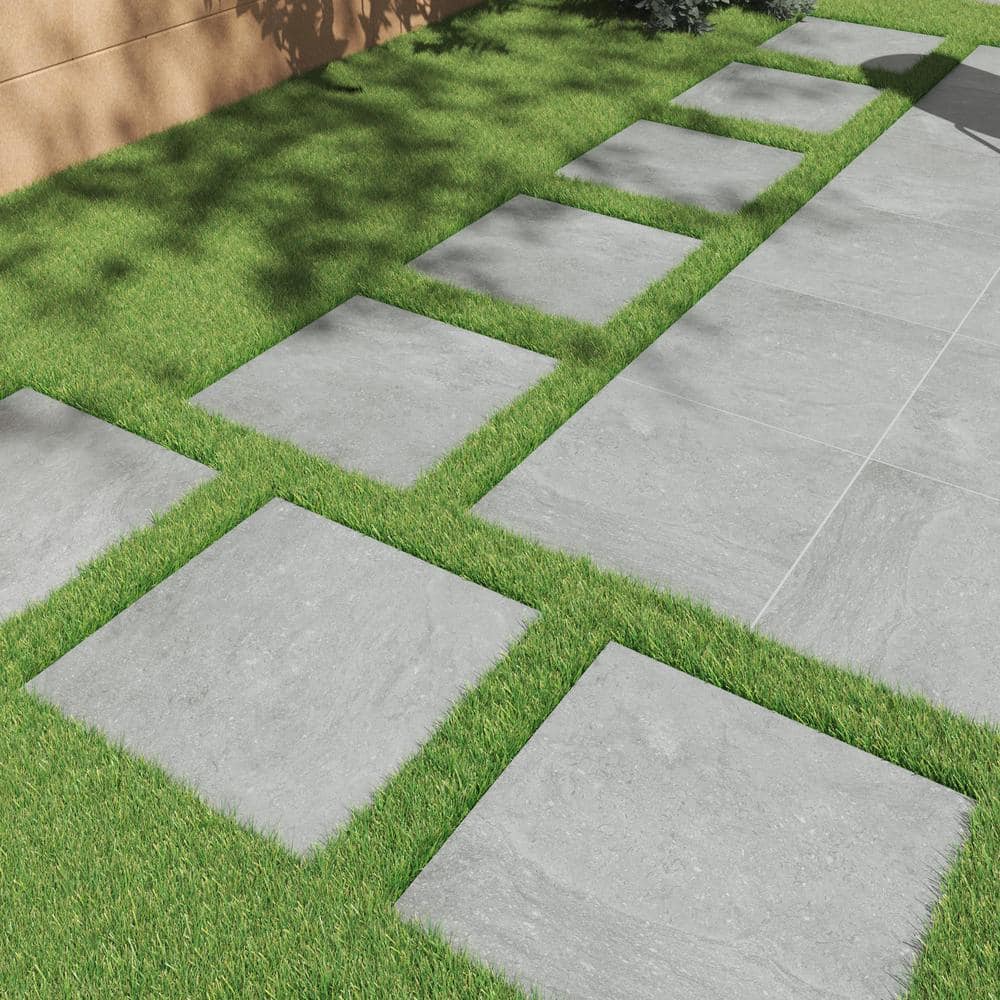 MSI Vulkon Grey 2 cm. x 24 in. x 24 in. Matte Porcelain Paver Tile (56 sq. ft. / pallet)