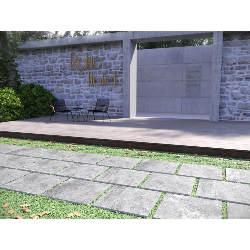 MSI Vulkon Grey 2 cm. x 24 in. x 24 in. Matte Porcelain Paver Tile (56 sq. ft. / pallet)