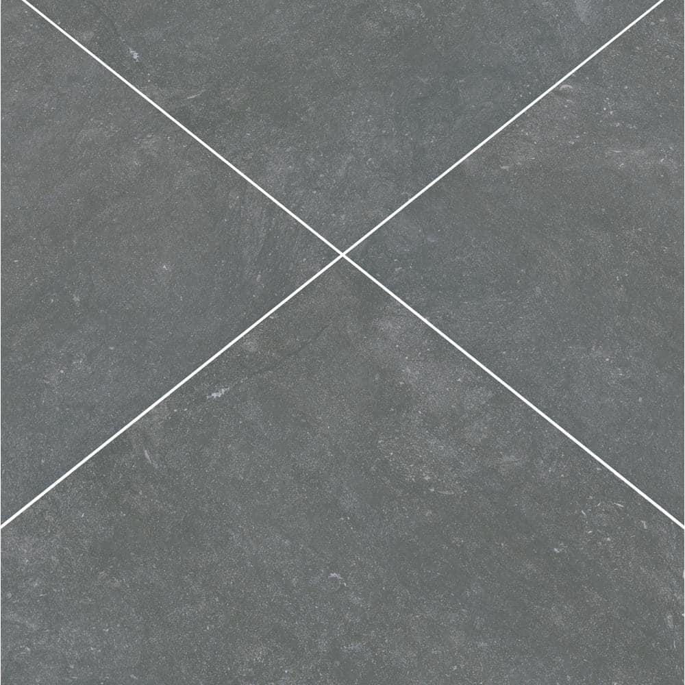 MSI Vulkon Nero 2 cm. x 24 in. x 24 in. Matte Porcelain Paver Tile (8 sq. ft./Case)