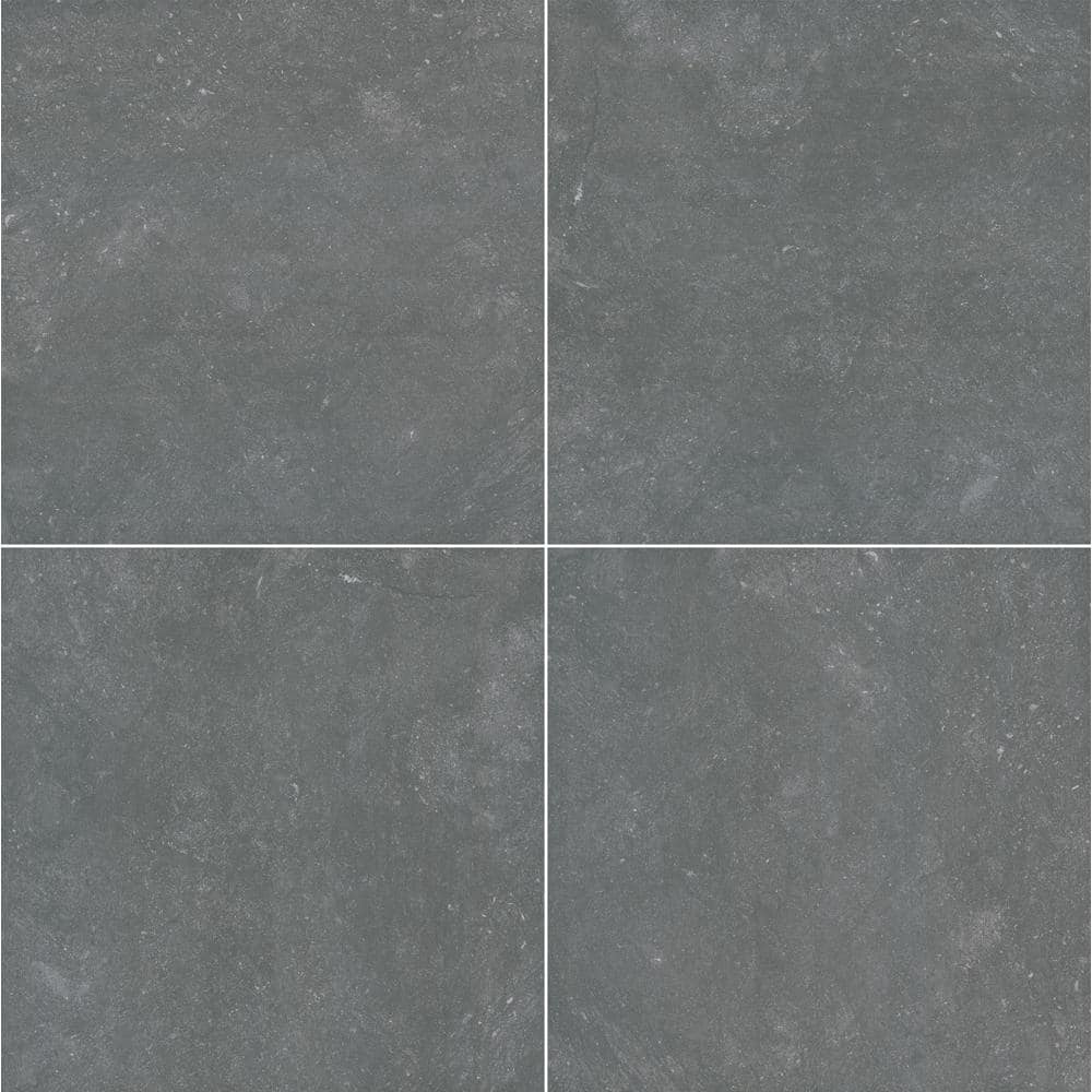 MSI Vulkon Nero 2 cm. x 24 in. x 24 in. Matte Porcelain Paver Tile (8 sq. ft./Case)