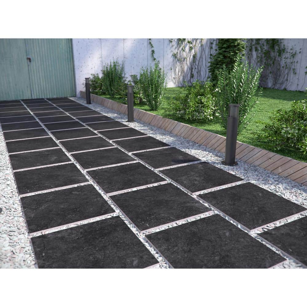 MSI Vulkon Nero 2 cm. x 24 in. x 24 in. Matte Porcelain Paver Tile (8 sq. ft./Case)