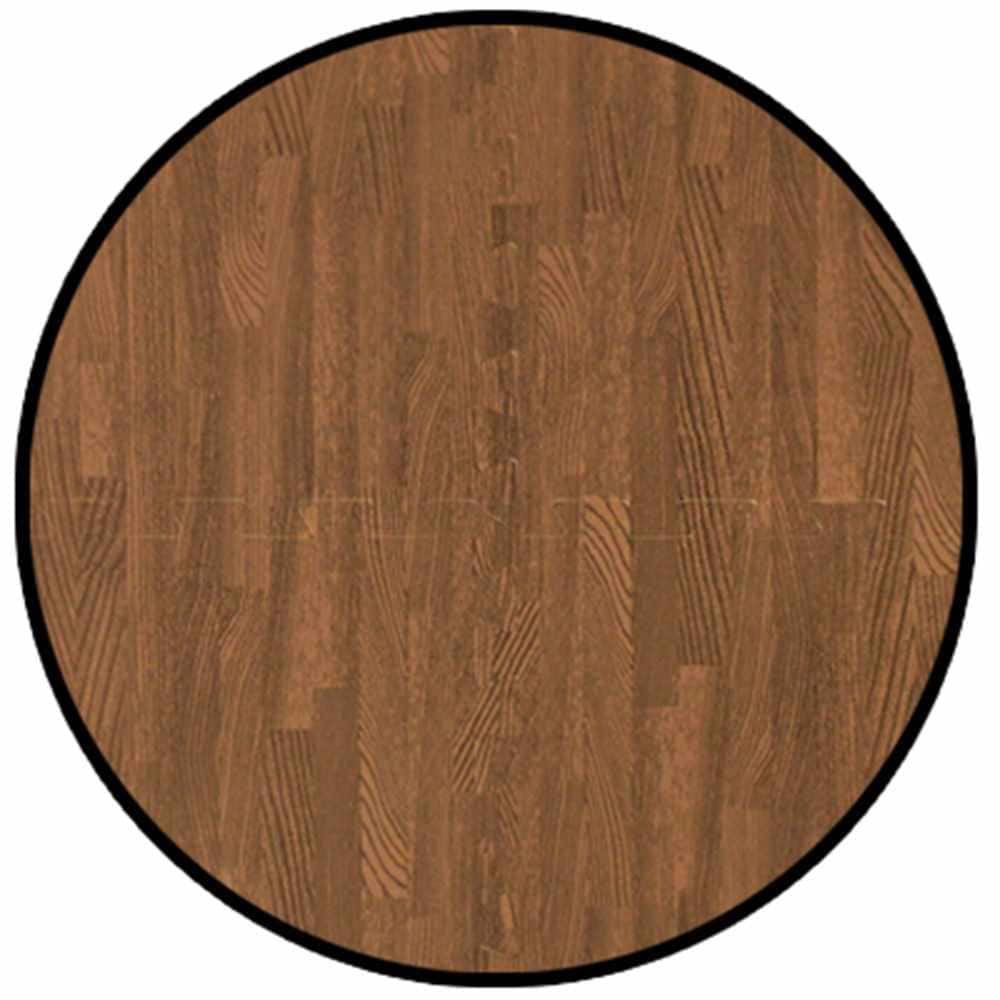 Achim Interlocking Foam Anti-Fatigue Tiles, 24 in x 24 in, Walnut Wood Look, 4-Pack (16 sq ft)