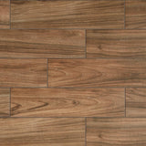 Daltile Baker Wood 6 in. x 24 in. Walnut Glazed Porcelain Floor and Wall Tile (14.55 sq. ft./Case)