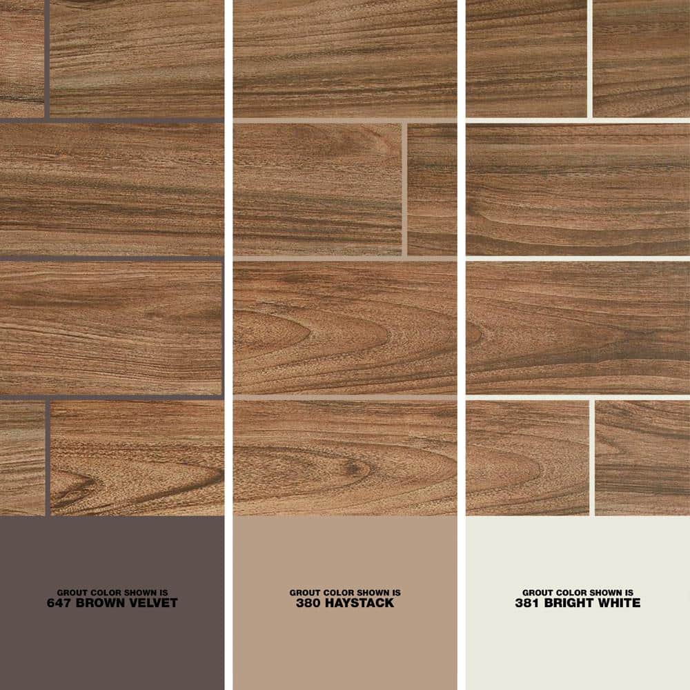 Baker Wood Walnut 6 in. x 24 in. Glazed Porcelain Floor and Wall Tile (392.85 sq. ft./Pallet)