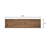 Baker Wood Walnut 6 in. x 24 in. Glazed Porcelain Floor and Wall Tile (392.85 sq. ft./Pallet)