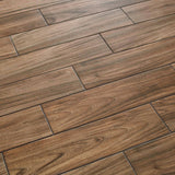 Baker Wood Walnut 6 in. x 24 in. Glazed Porcelain Floor and Wall Tile (392.85 sq. ft./Pallet)