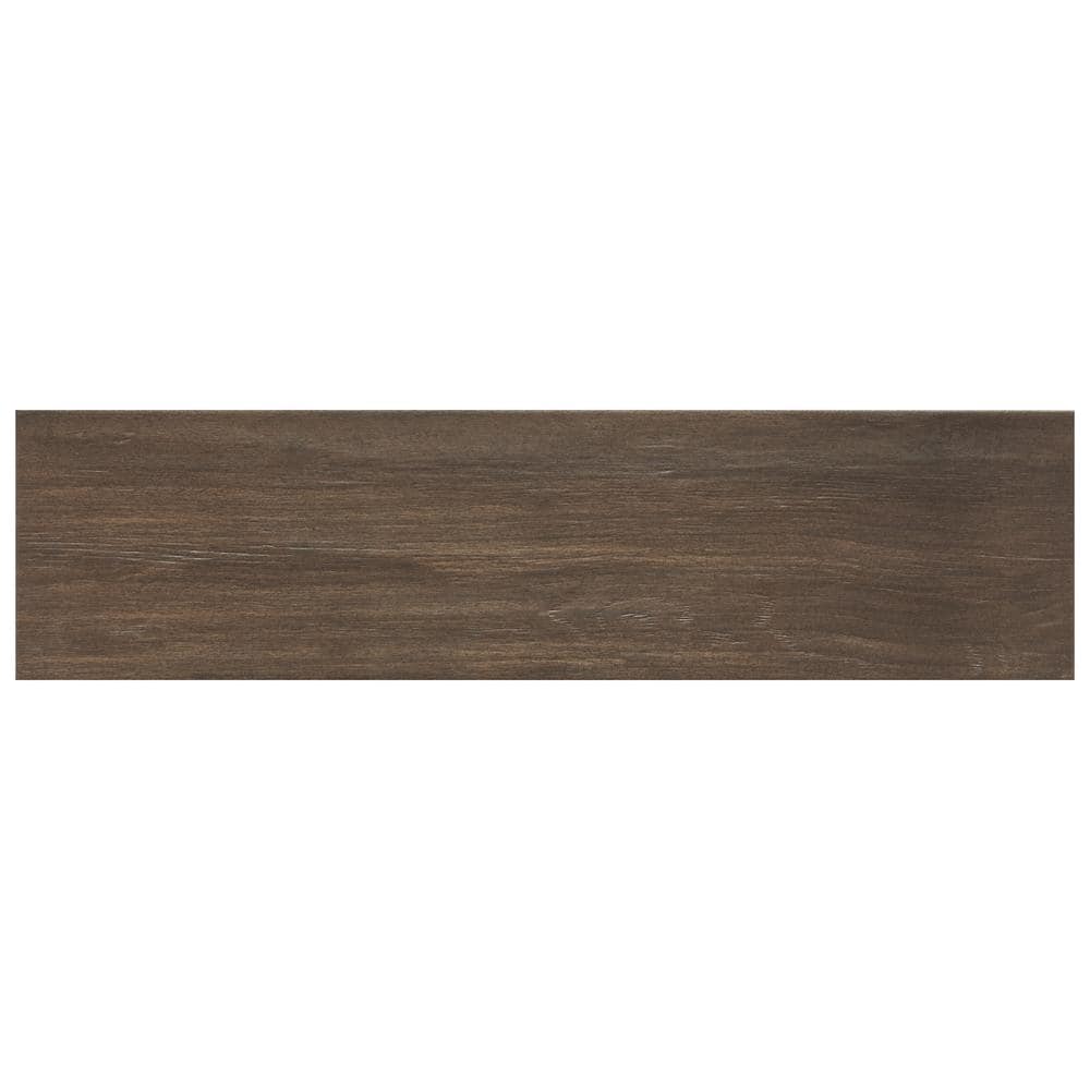 Daltile Brentwood Walnut 6 in. x 24 in. Glazed Porcelain Floor and Wall Tile (14.55 sq. ft. / case)