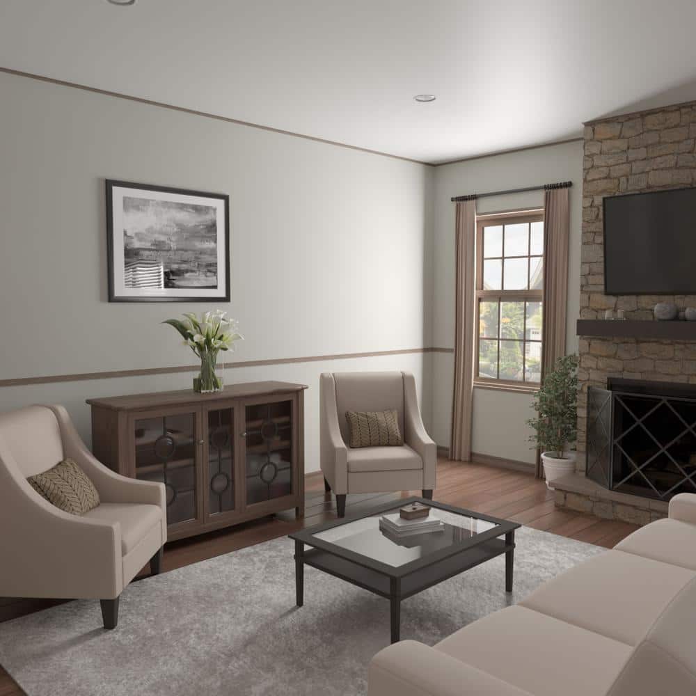 Ekena Millwork WM100 0.69 in. D x 0.69 in. W x 96 in. L Wood Walnut Crown Moulding