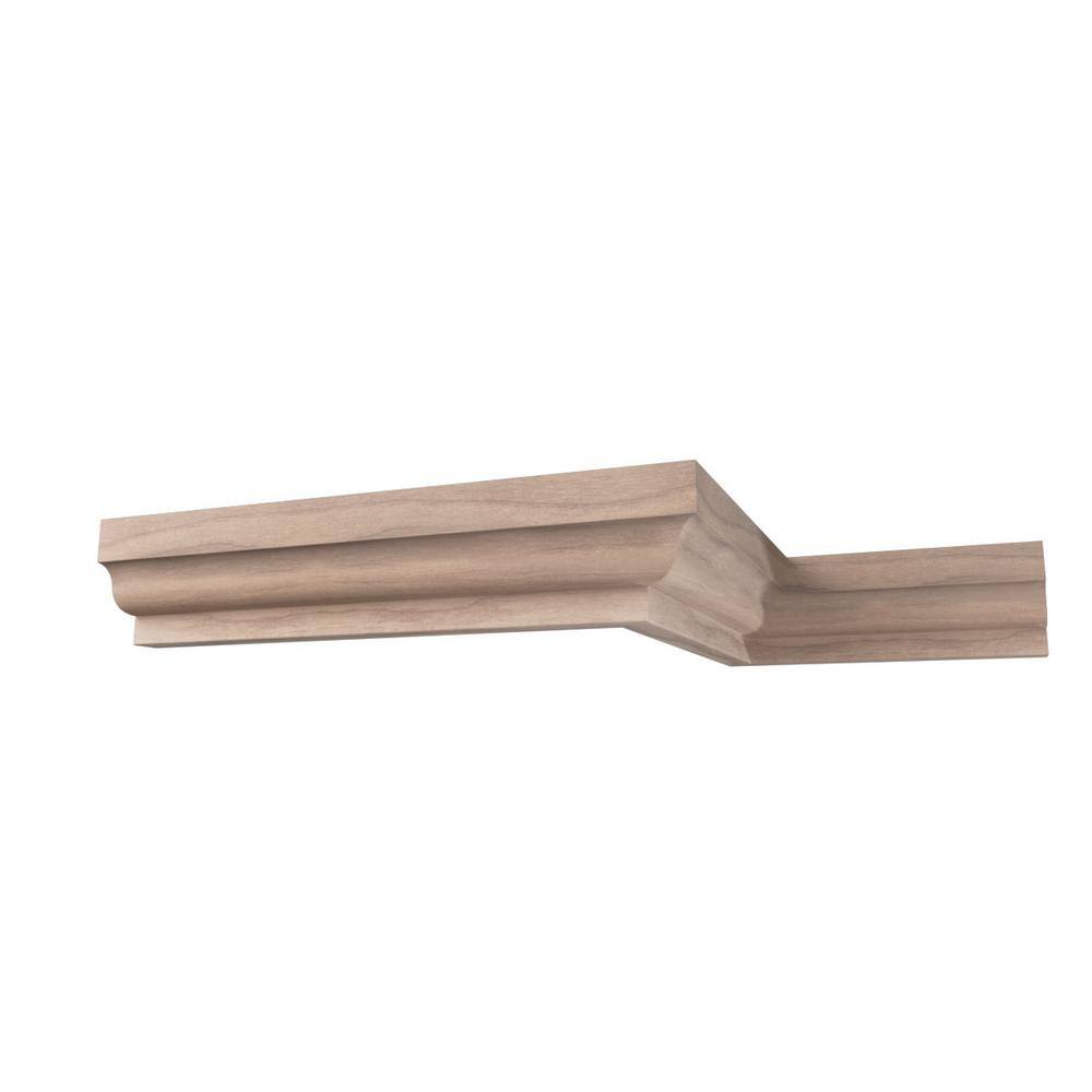 Ekena Millwork WM60 0.56 in. D x 1.75 in. W x 96 in. L Wood (Walnut) Crown Molding