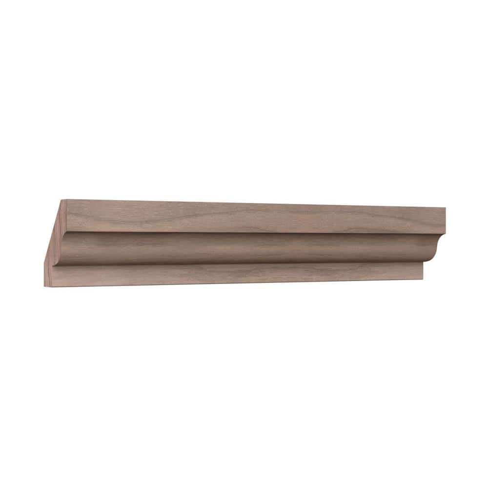 Ekena Millwork WM60 0.56 in. D x 1.75 in. W x 96 in. L Wood (Walnut) Crown Molding