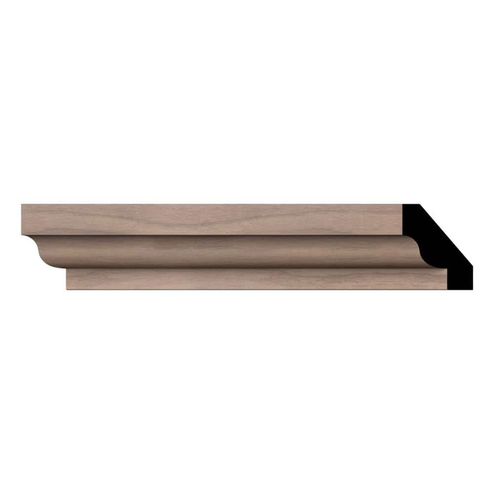 Ekena Millwork WM60 0.56 in. D x 1.75 in. W x 96 in. L Wood (Walnut) Crown Molding