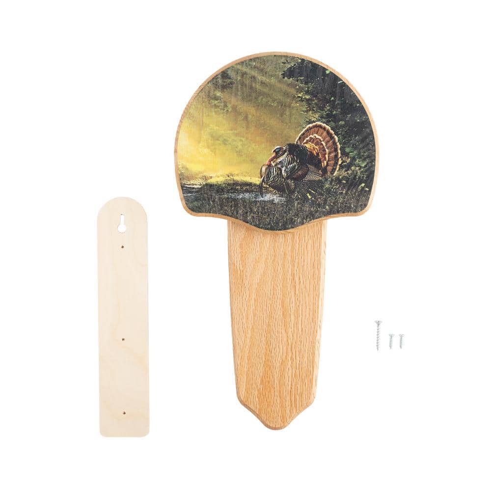 Walnut Hollow Solid Oak Turkey Mount Kit with Sunrise Image