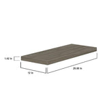 J COLLECTION Medora 92.5 in. W x 89.5 in. H x 24 in. D Textured Slab Walnut Office Base Cabinet Bundle
