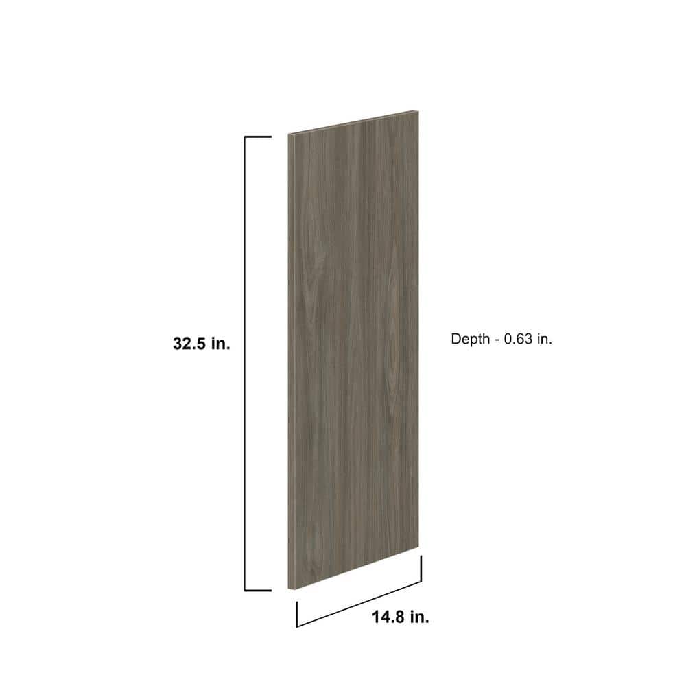 J COLLECTION Medora 101 in. W x 89.5 in. H x 24 in. D Textured Slab Walnut Assembled Laundry Cabinet Bundle