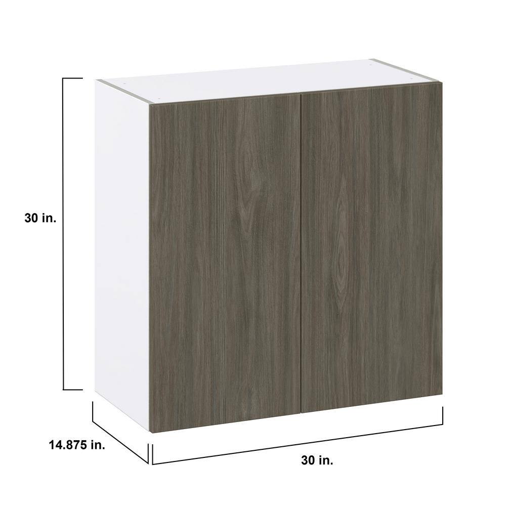 J COLLECTION Medora 101 in. W x 89.5 in. H x 24 in. D Textured Slab Walnut Assembled Laundry Cabinet Bundle
