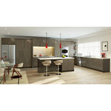 J COLLECTION Medora textured 9 in. W x 30 in. H x 14 in. D in Slab Walnut Wall Kitchen Cabinet Wine Rack