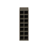 J COLLECTION Medora textured 9 in. W x 30 in. H x 14 in. D in Slab Walnut Wall Kitchen Cabinet Wine Rack