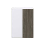 J COLLECTION Medora Textured 30 in. W x 40 in. H x 14 in. D Slab Walnut Assembled Wall Blind corner Kitchen Cabinet
