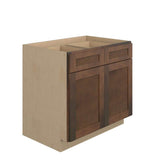 Diamond NOW Arcadia 36-in W x 35-in H x 23.75-in D Truecolor White Door and Drawer Base Stock Cabinet