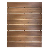 Roll Floor Bathroom Mat 2.7 ft. x 3.5 ft. Non-Slip Thermo-Treated Wood Deck Tile in Brown (1-Each)