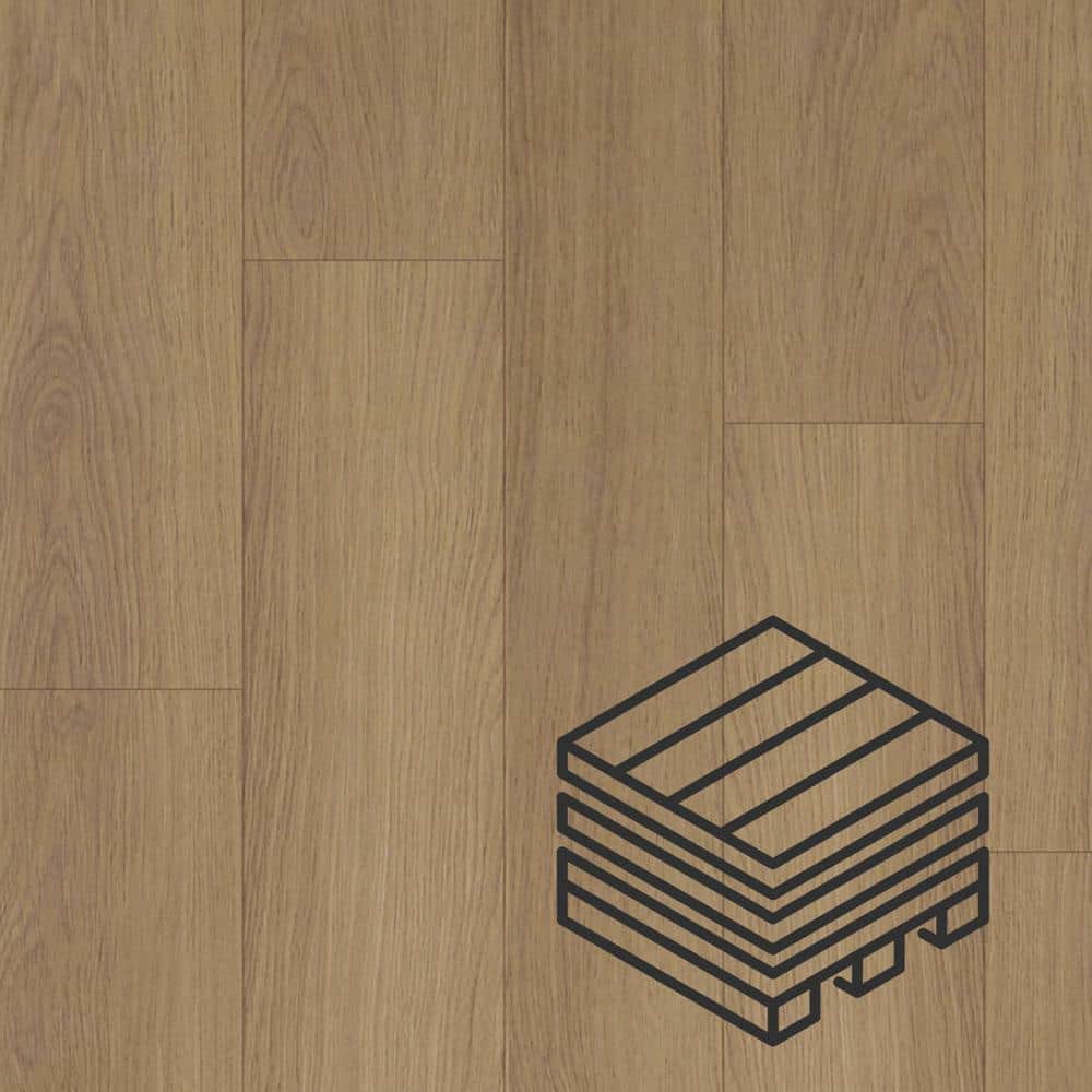 Dekorman Proteco+ Walnut Oak EIR 12mm T x 6.41 in. W Uniclic HDF AC4 Waterproof Laminate Wood Flooring (848 sq. ft./pallet)