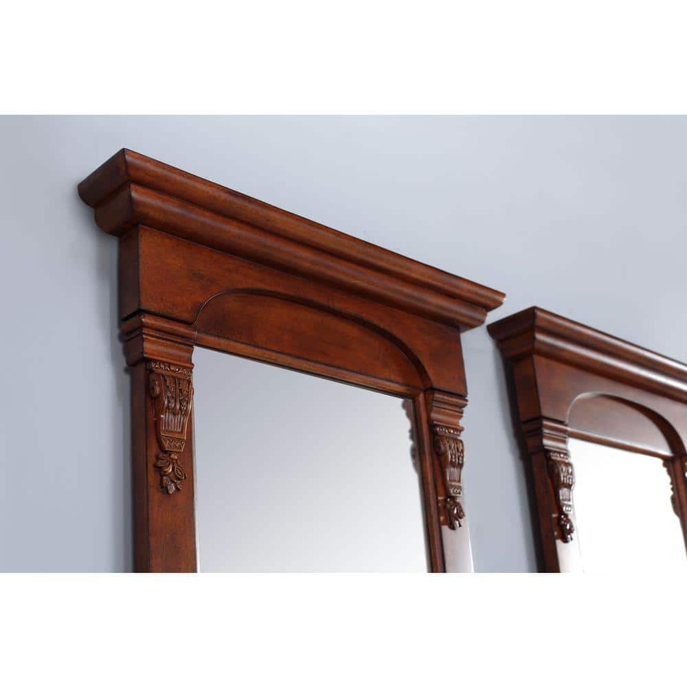 James Martin Vanities Brookfield 26" x 42" Warm Cherry Bathroom Vanity Mirror