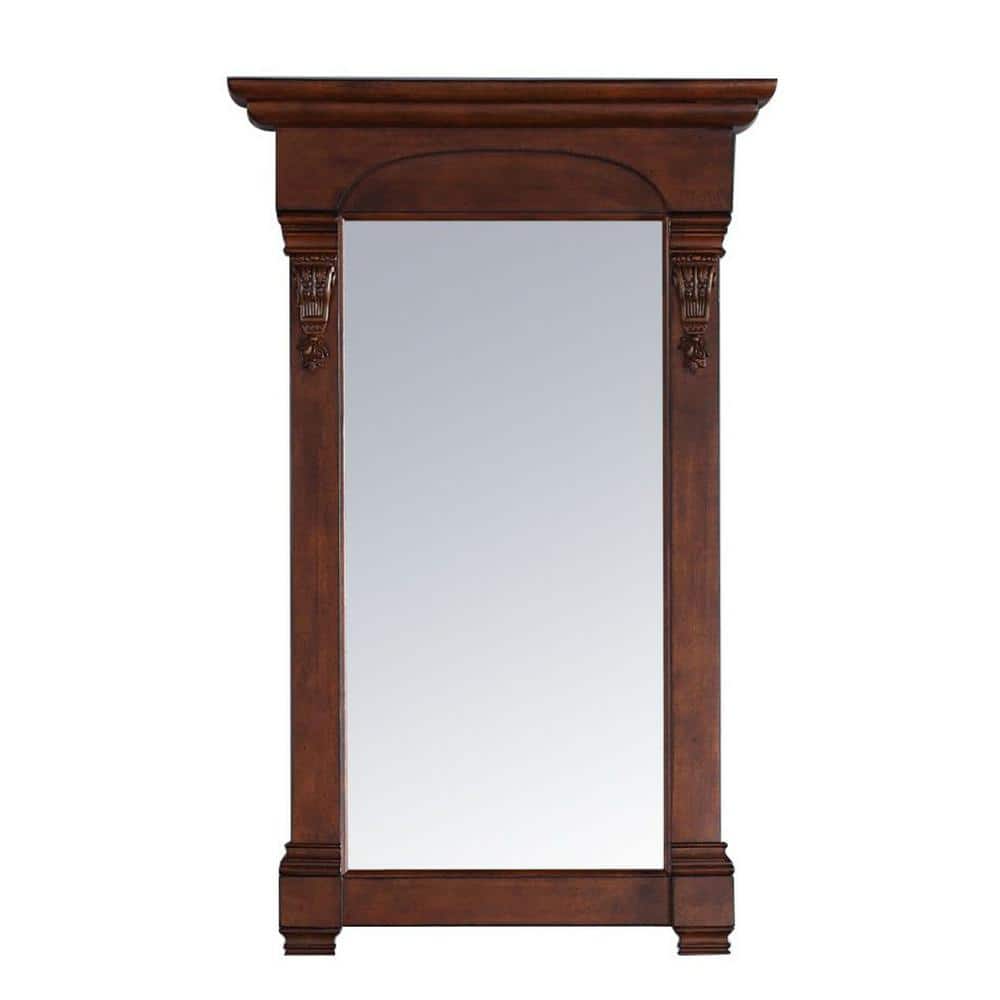 James Martin Vanities Brookfield 26" x 42" Warm Cherry Bathroom Vanity Mirror