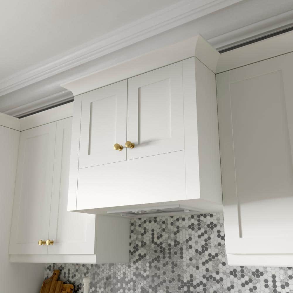 J COLLECTION 30 in. W x 94.5 in. H x 24 in. D Wallace Painted Warm White Shaker Assembled Pantry Micro Kitchen Cabinet with Drawers