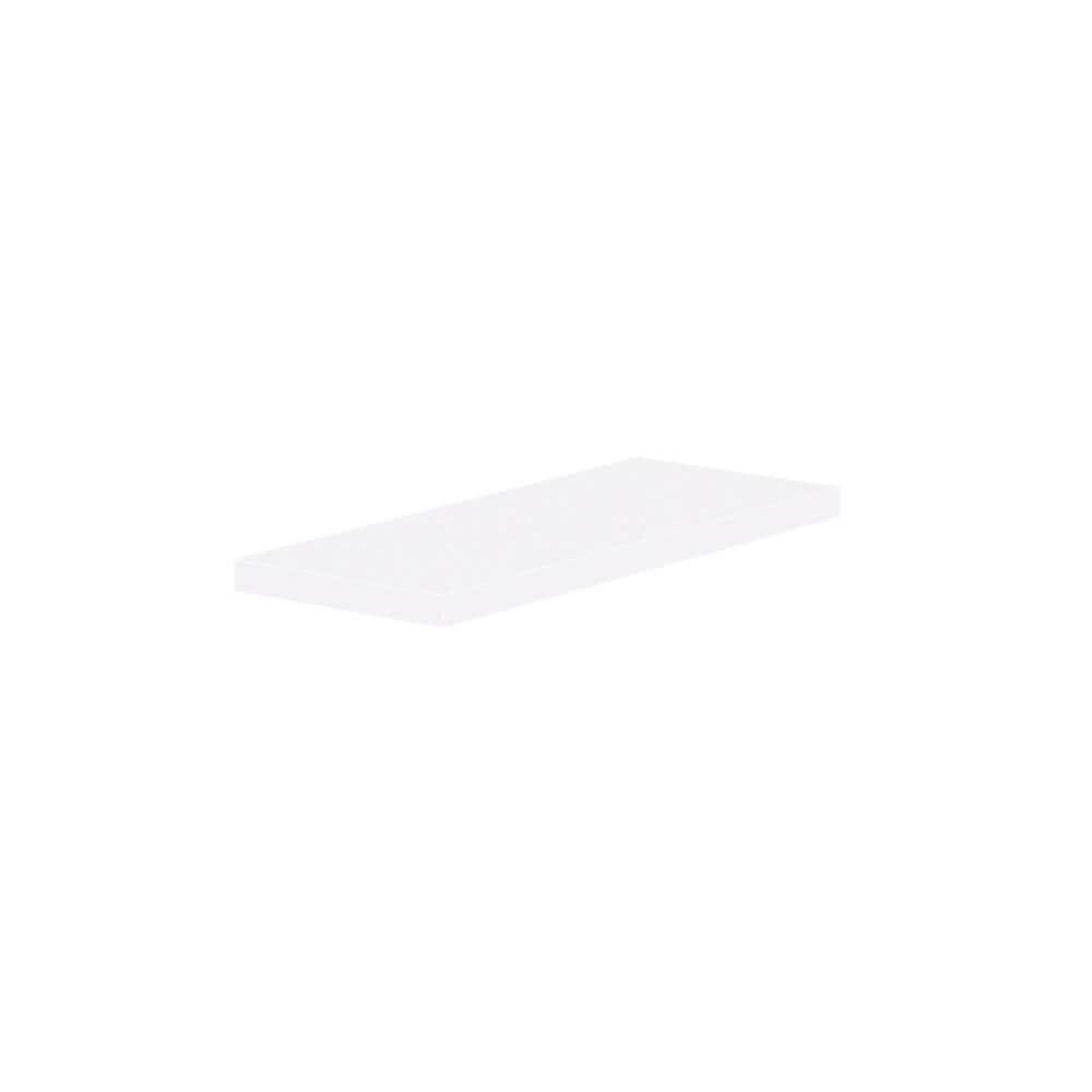 J COLLECTION 30 in. W X 1.5 in. H X 12 in. D Wallace Warm White Floating Shelf with Mounting Bracket