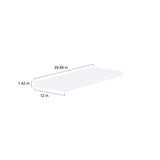 J COLLECTION 30 in. W X 1.5 in. H X 12 in. D Wallace Warm White Floating Shelf with Mounting Bracket